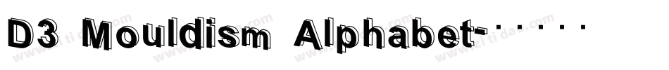 D3 Mouldism Alphabet字体转换